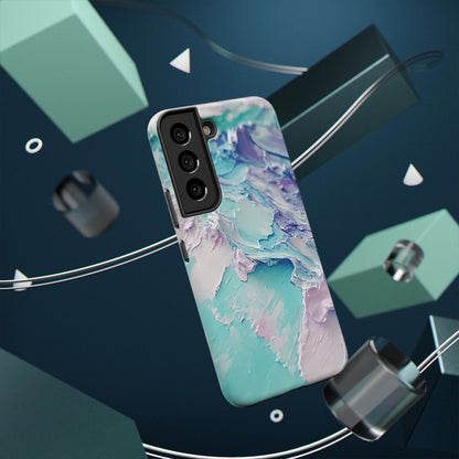 Aqua Abstract Impact-Resistant Phone Case