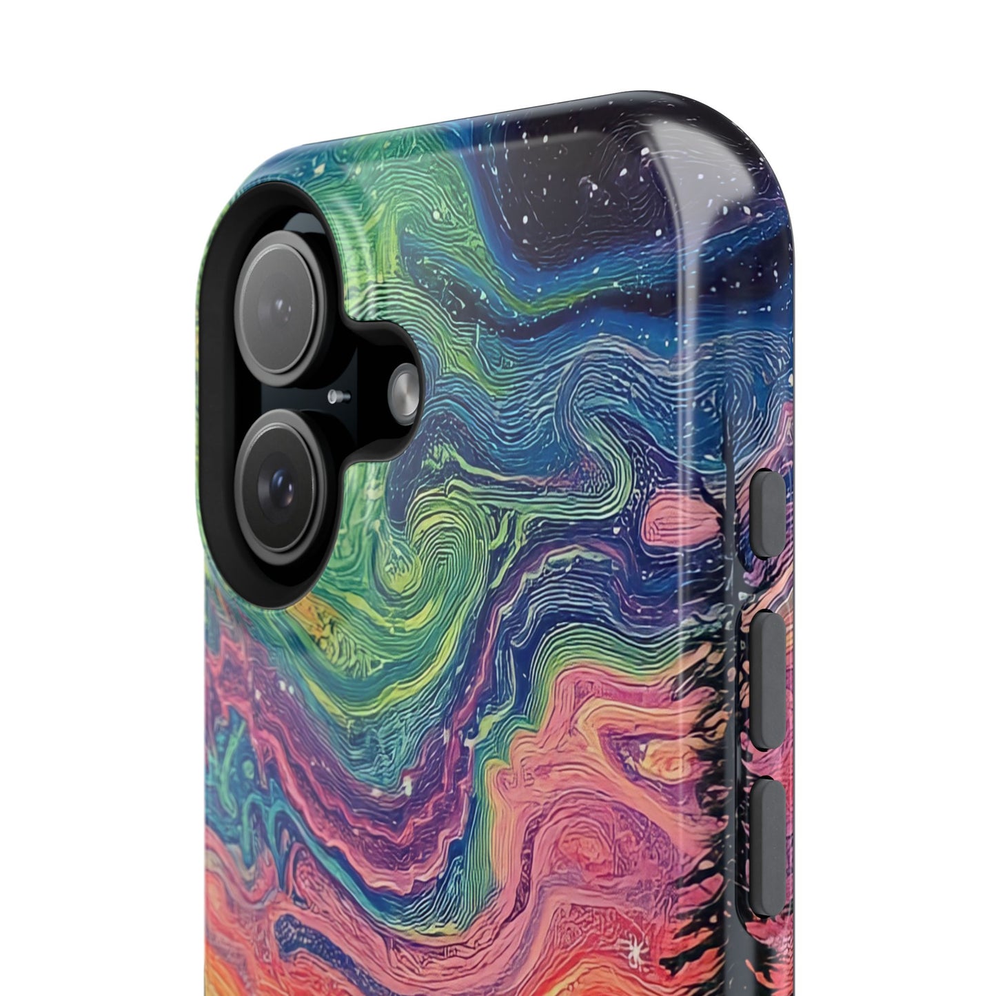 Nature-Inspired Impact-Resistant Phone Case - Vibrant Galaxy Sky Design