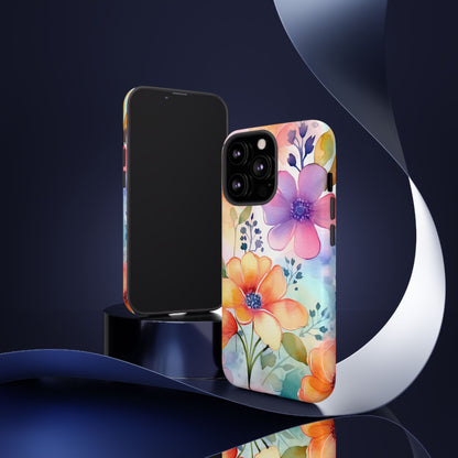 Phone Case - Spring Flower Watercolor Tough Case
