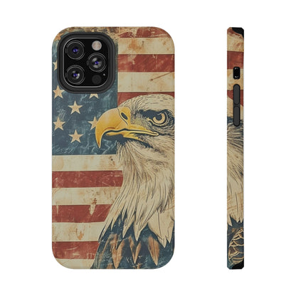 Eagle American Flag Phone Case - Impact-Resistant, Patriotic Design