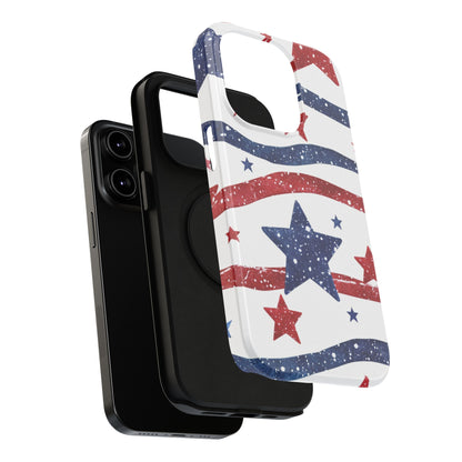 Stars & Stripes Design Impact-Resistant Phone Case