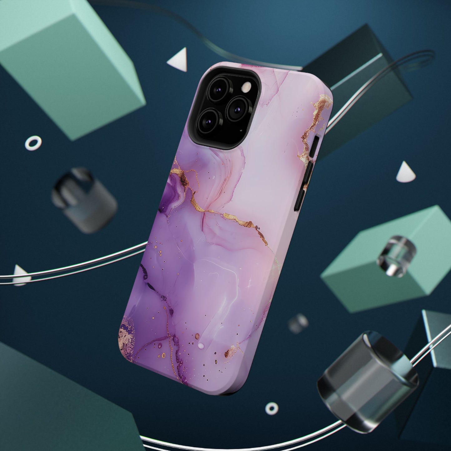 Elegant Purple Marble iPhone Case