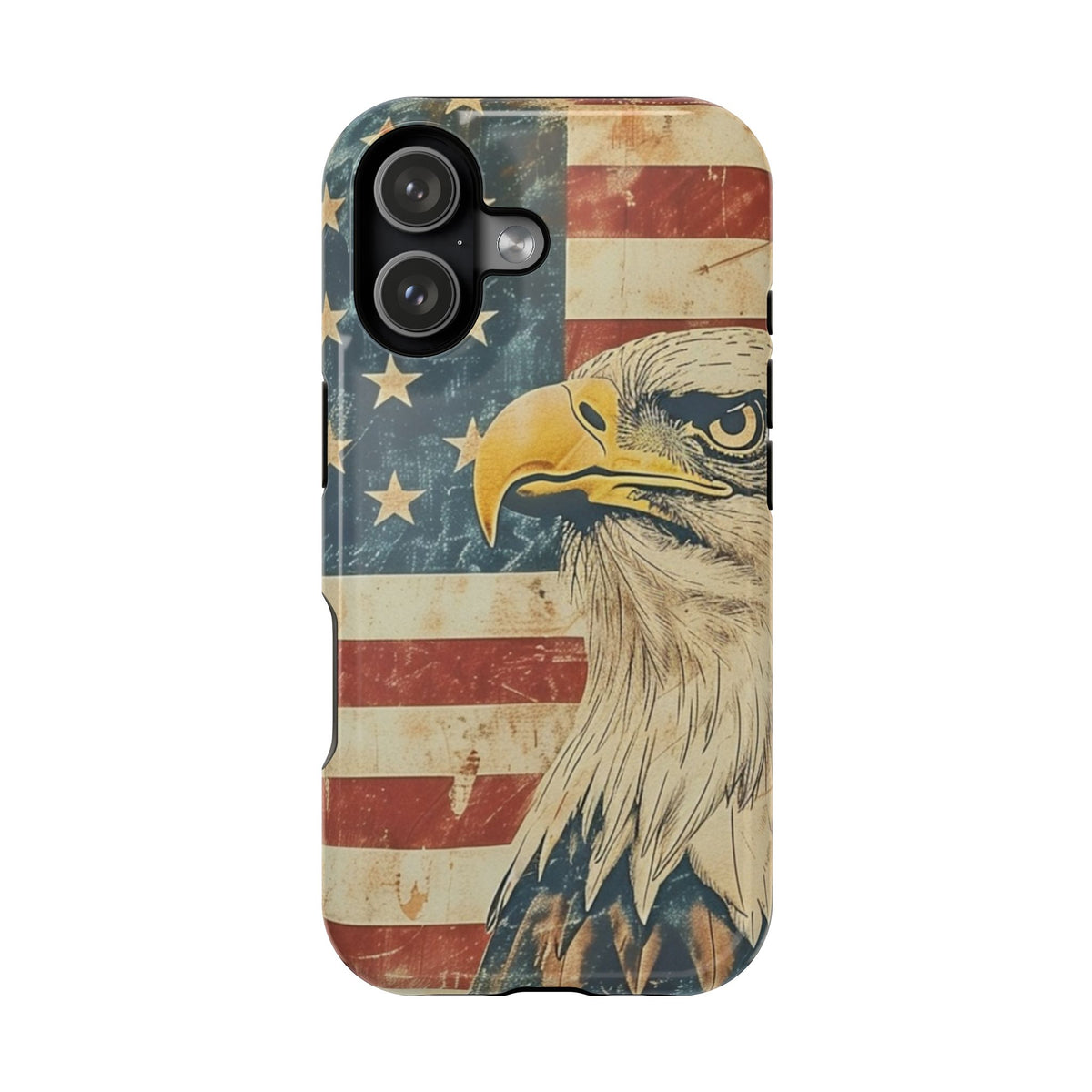 Eagle American Flag Phone Case - Impact-Resistant, Patriotic Design