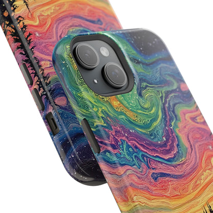 Nature-Inspired Impact-Resistant Phone Case - Vibrant Galaxy Sky Design