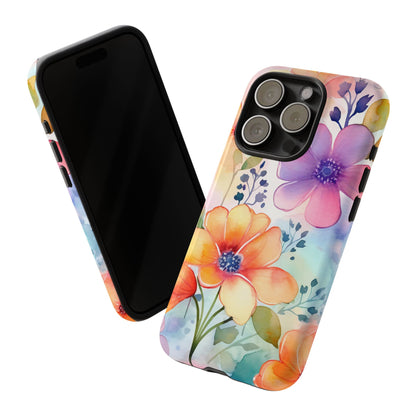 Phone Case - Spring Flower Watercolor Tough Case