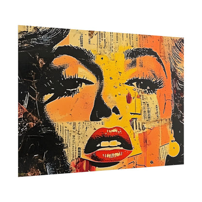 Wall Art Poster - Retro Pop Culture Woman 16, Comic Book Style