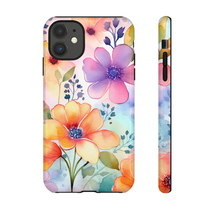 Phone Case - Spring Flower Watercolor Tough Case