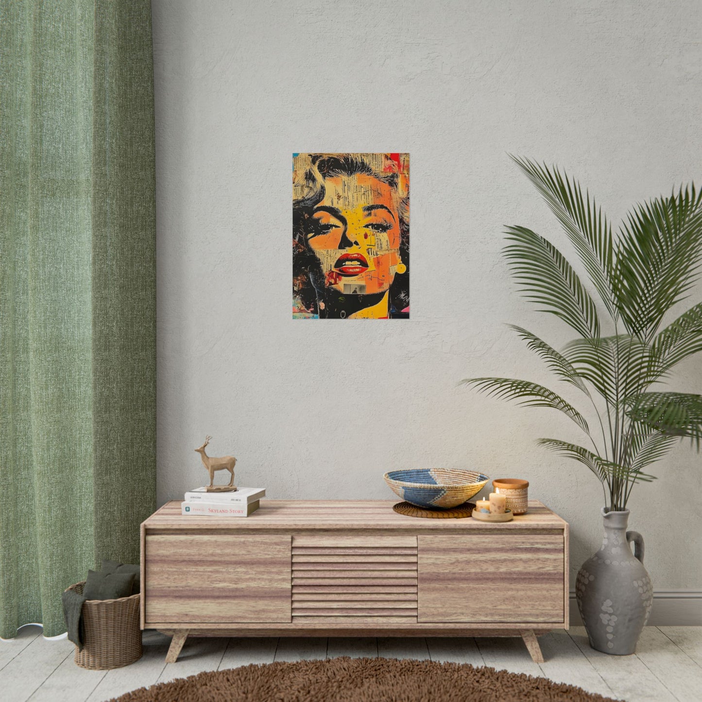 Wall Art Poster - Retro Pop Culture Woman 16, Comic Book Style