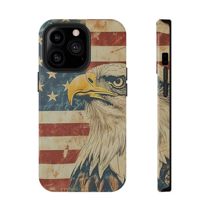 Eagle American Flag Phone Case - Impact-Resistant, Patriotic Design