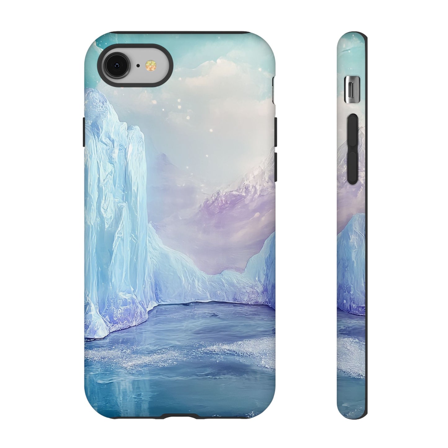 Artistic Phone Case with Iceberg Design