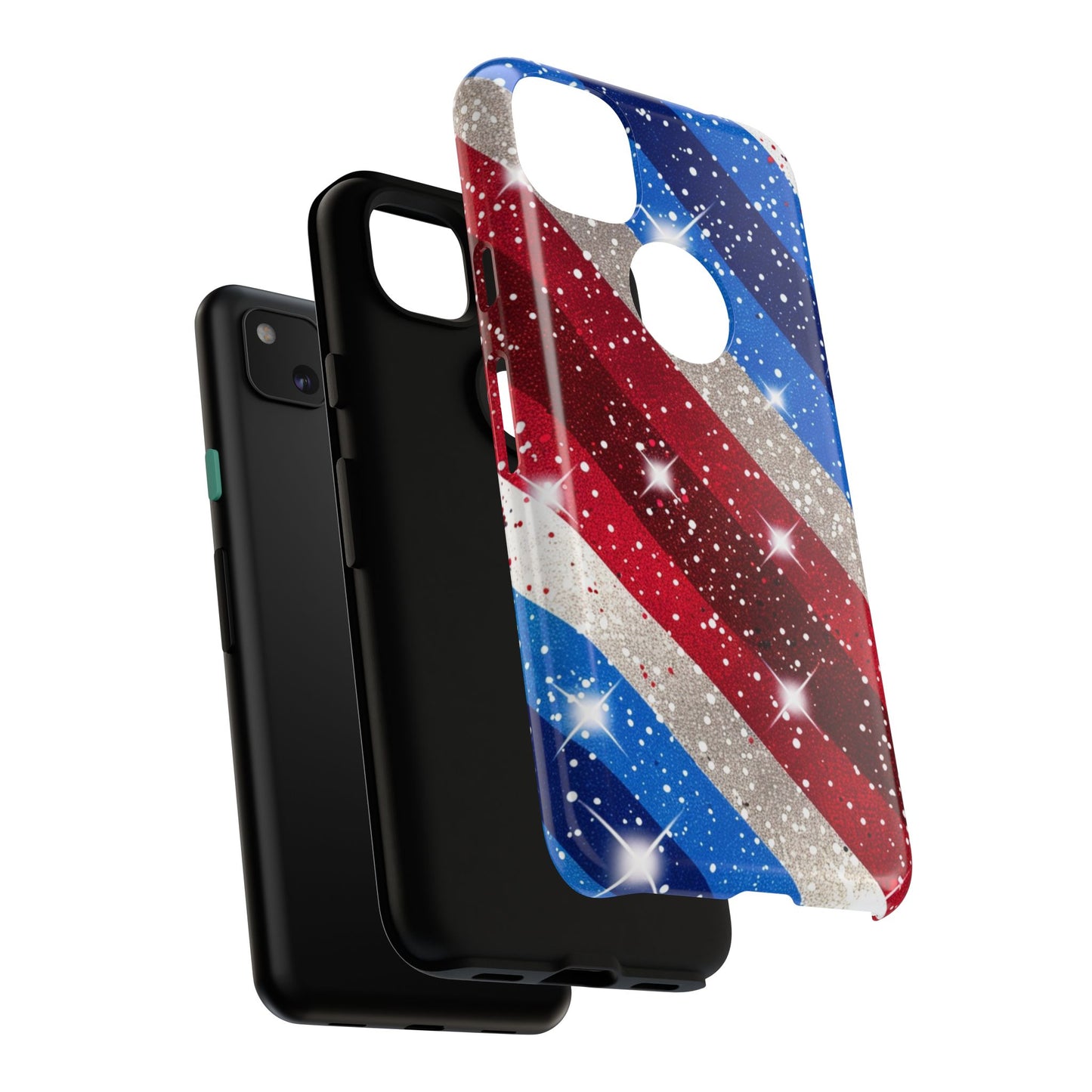 Glittery Patriotic Phone Case - Tough Cases