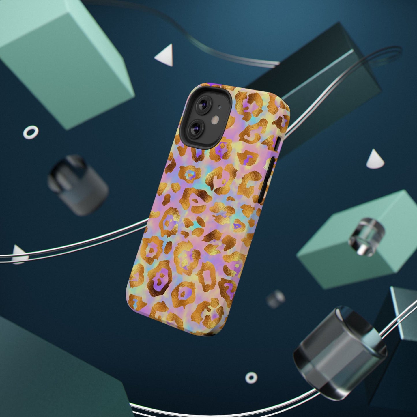 Leopard Print Impact-Resistant Phone Case