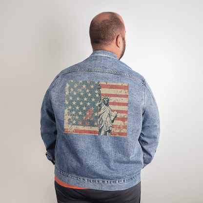 American Liberty - Men's Jean Jacket - DS Artwork N Design
