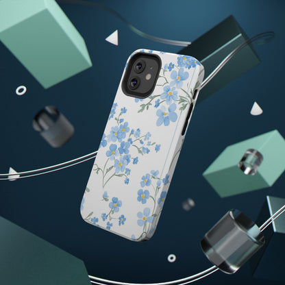 Blue Flower Design Floral Phone Case - DS Artwork N Design