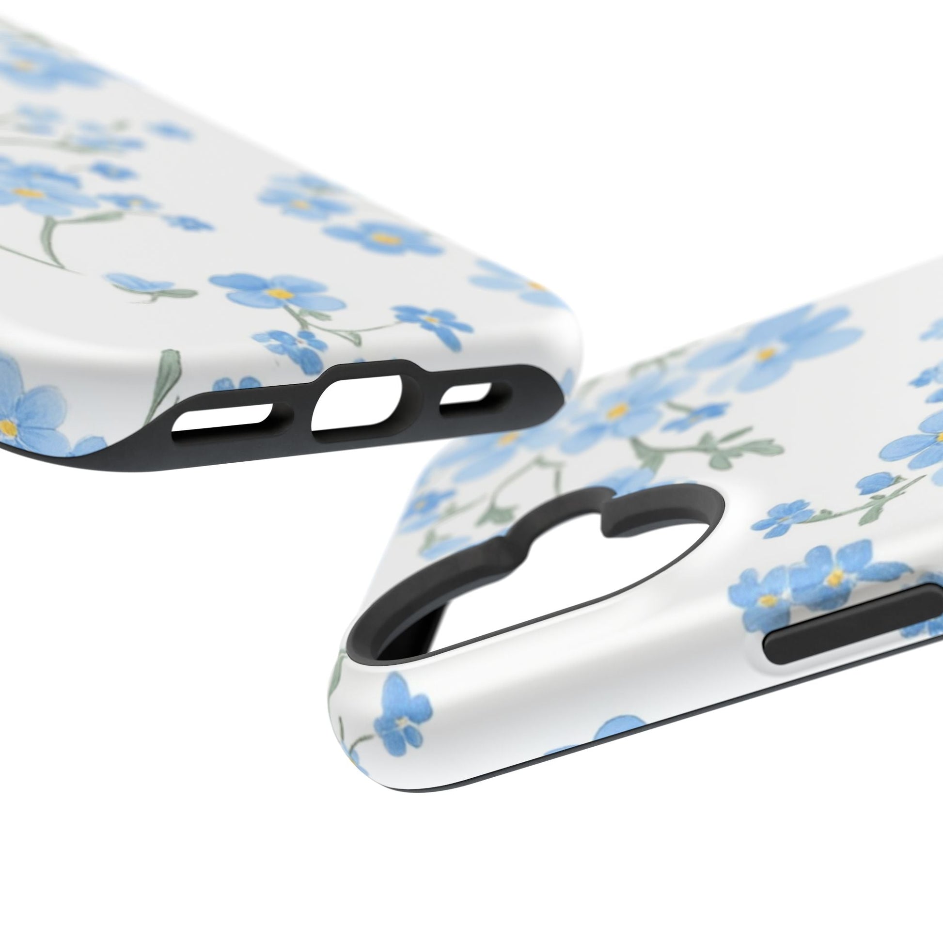 Blue Flower Design Floral Phone Case - DS Artwork N Design