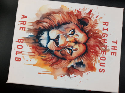 Bold Lion canvas print 8x10 - DS Artwork N Design