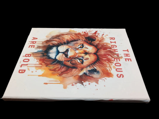 Bold Lion canvas print 8x10 - DS Artwork N Design