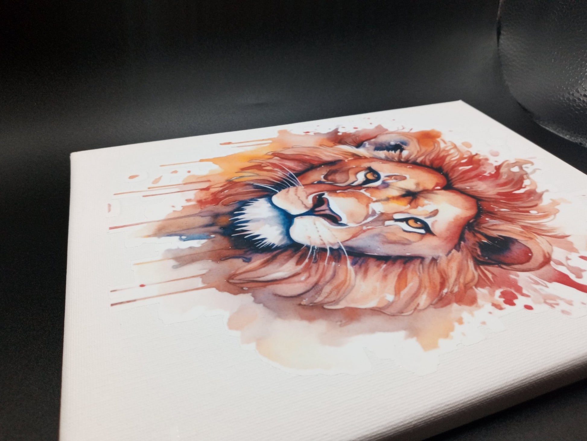 Bold Lion canvas print 8x10 - DS Artwork N Design