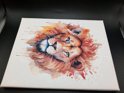 Bold Lion canvas print 8x10 - DS Artwork N Design