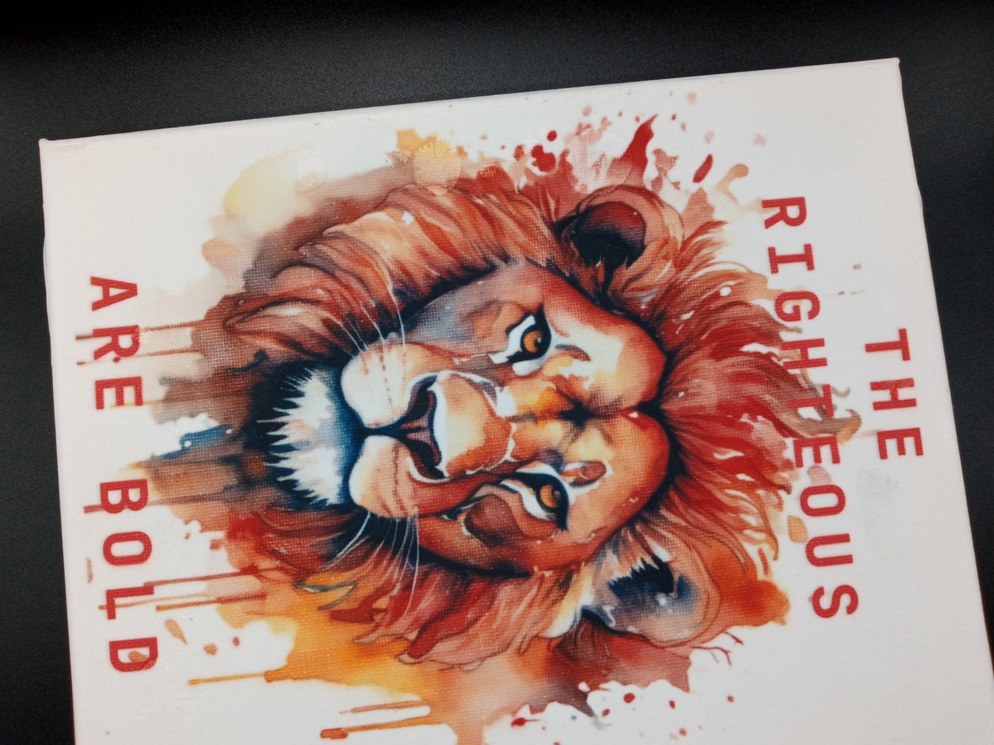 Bold Lion canvas print 8x10 - DS Artwork N Design