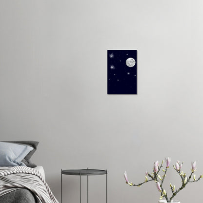 Canvas 12x18 - moon art print - DS Artwork N Design