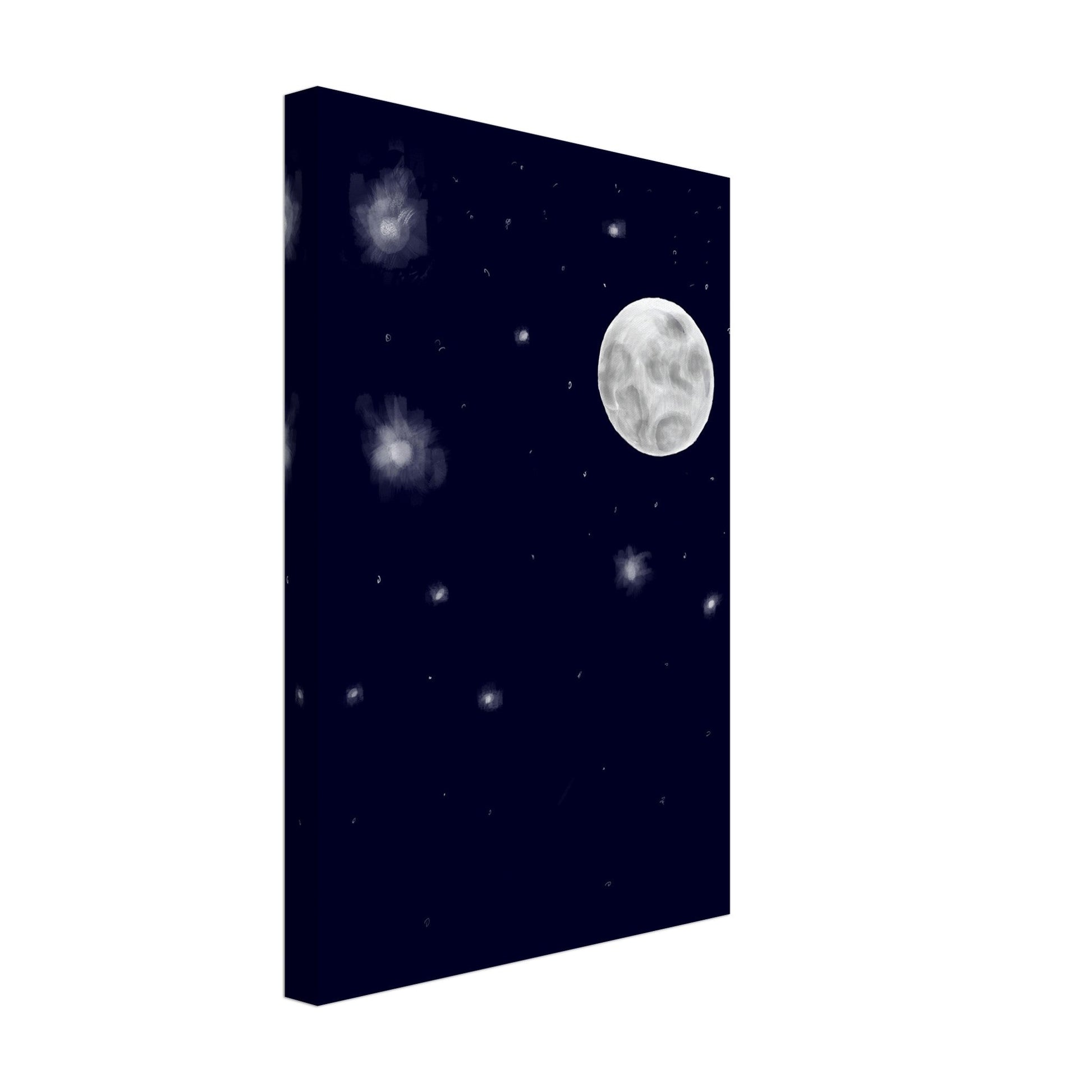 Canvas 12x18 - moon art print - DS Artwork N Design