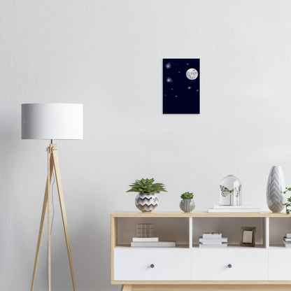 Canvas 12x18 - moon art print - DS Artwork N Design