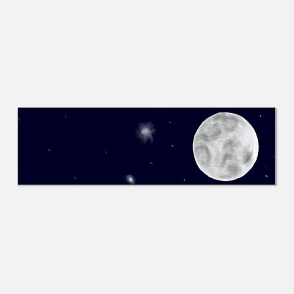 Canvas 12x40 - moon art print - DS Artwork N Design