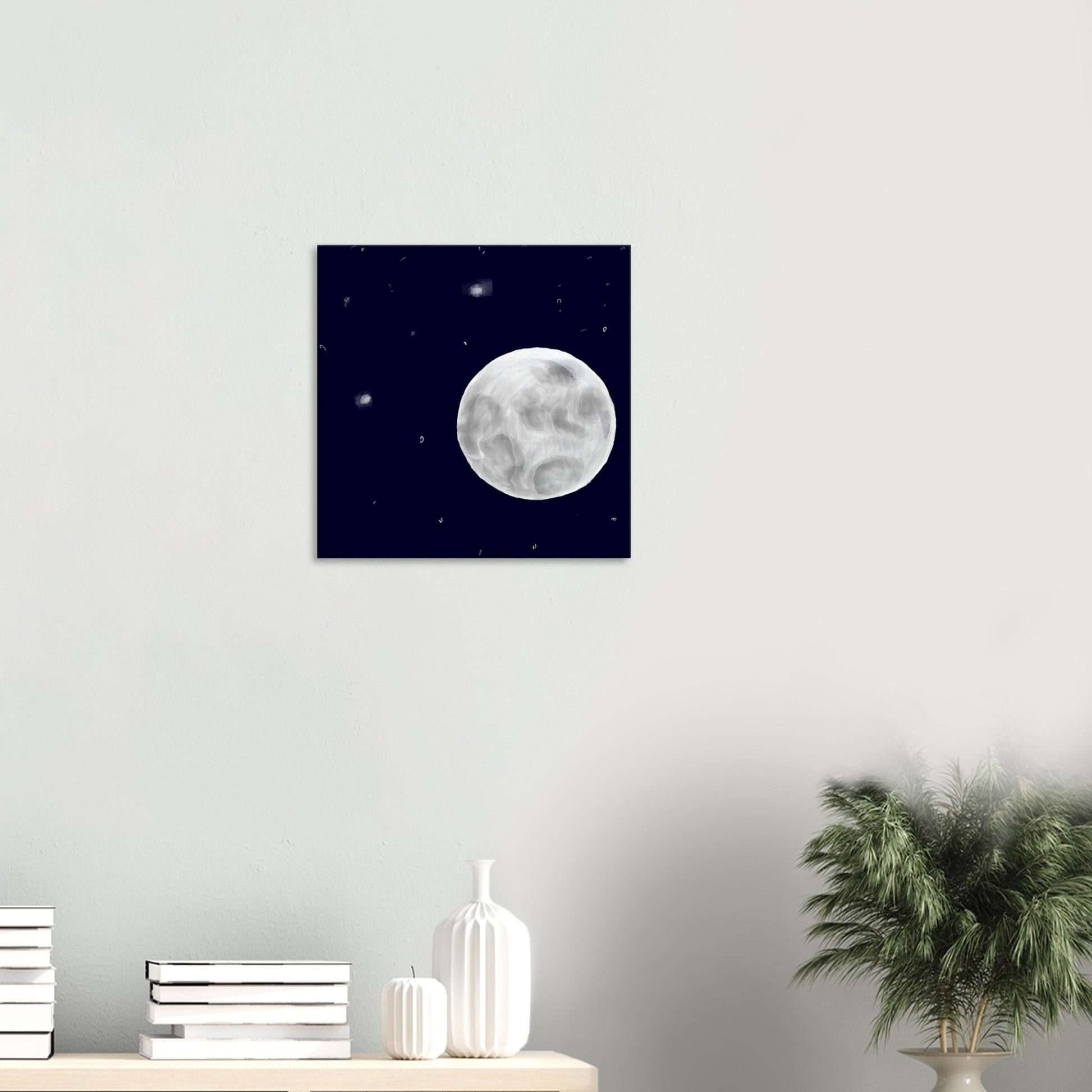 Canvas 20x20 - moon art print - DS Artwork N Design