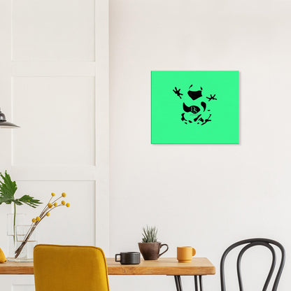 Canvas 20x24 - Frog art green - DS Artwork N Design