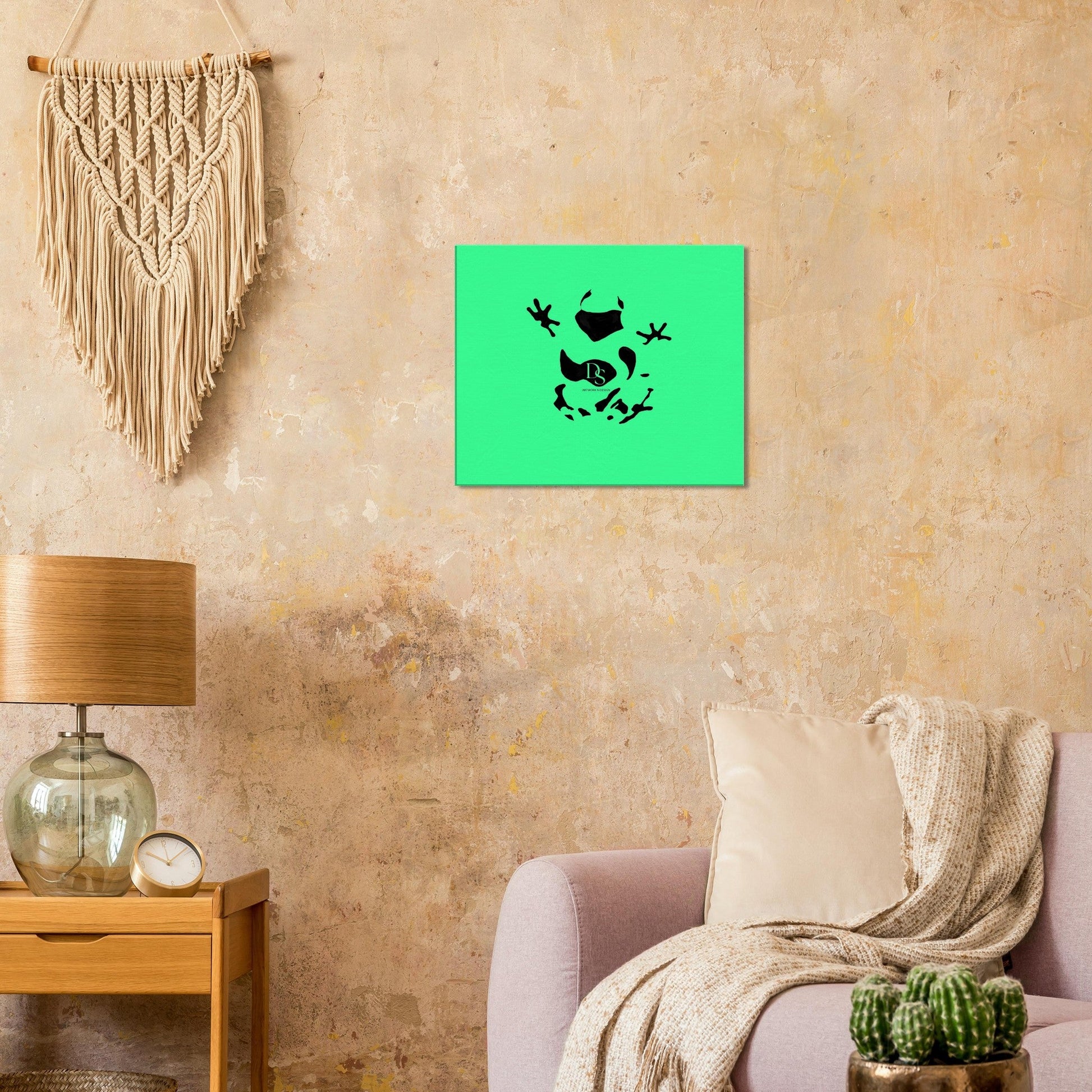 Canvas 20x24 - Frog art green - DS Artwork N Design