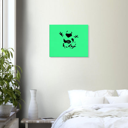 Canvas 20x24 - Frog art green - DS Artwork N Design