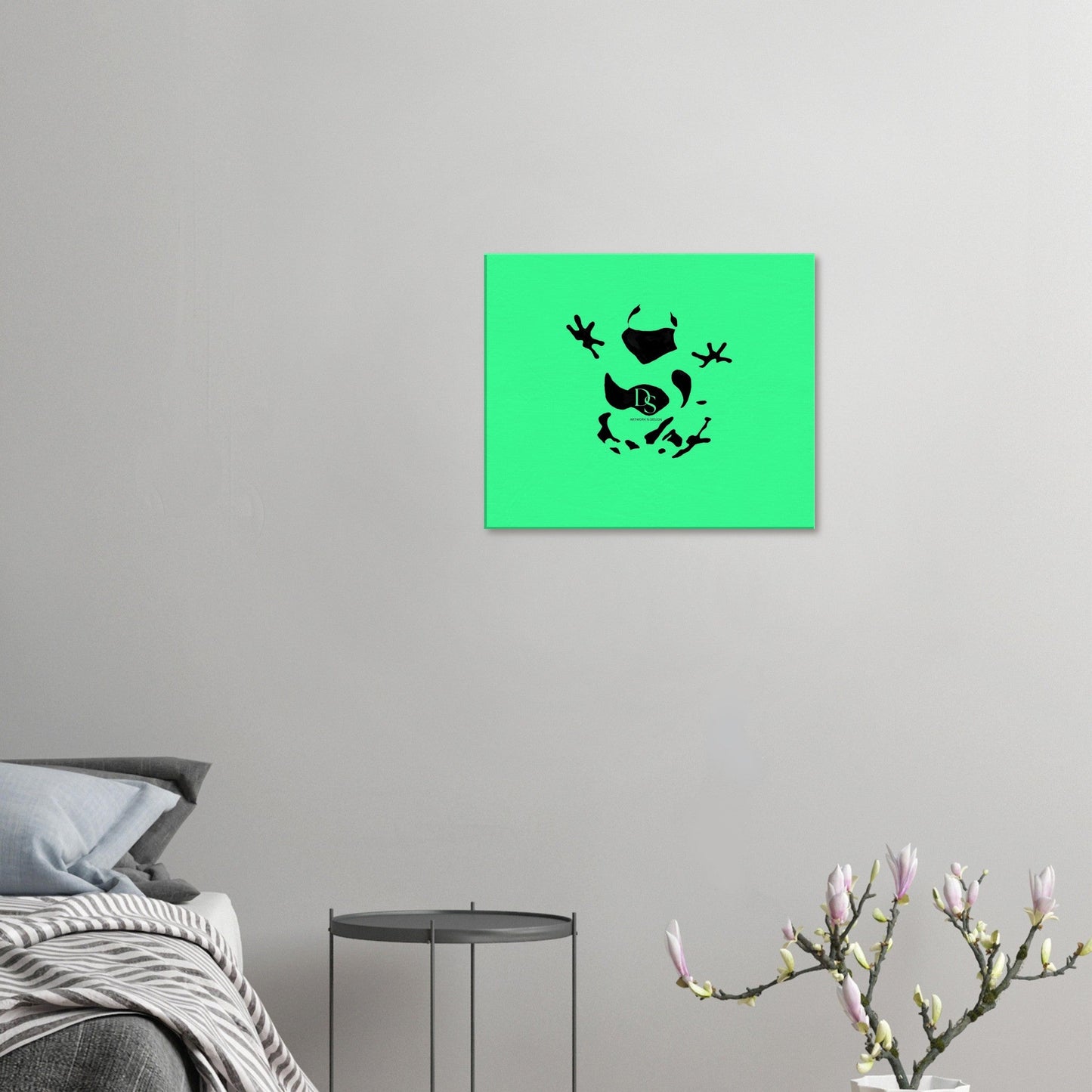 Canvas 20x24 - Frog art green - DS Artwork N Design