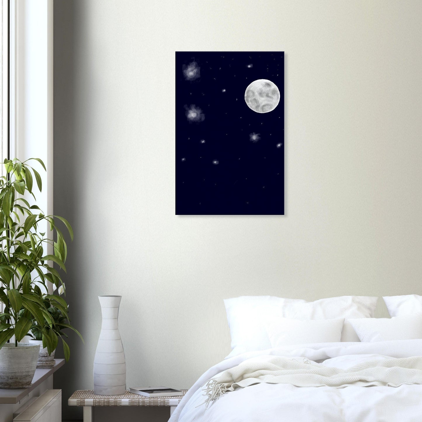 Canvas 20x30 - moon art print - DS Artwork N Design