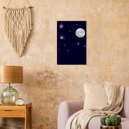 Canvas 20x30 - moon art print - DS Artwork N Design