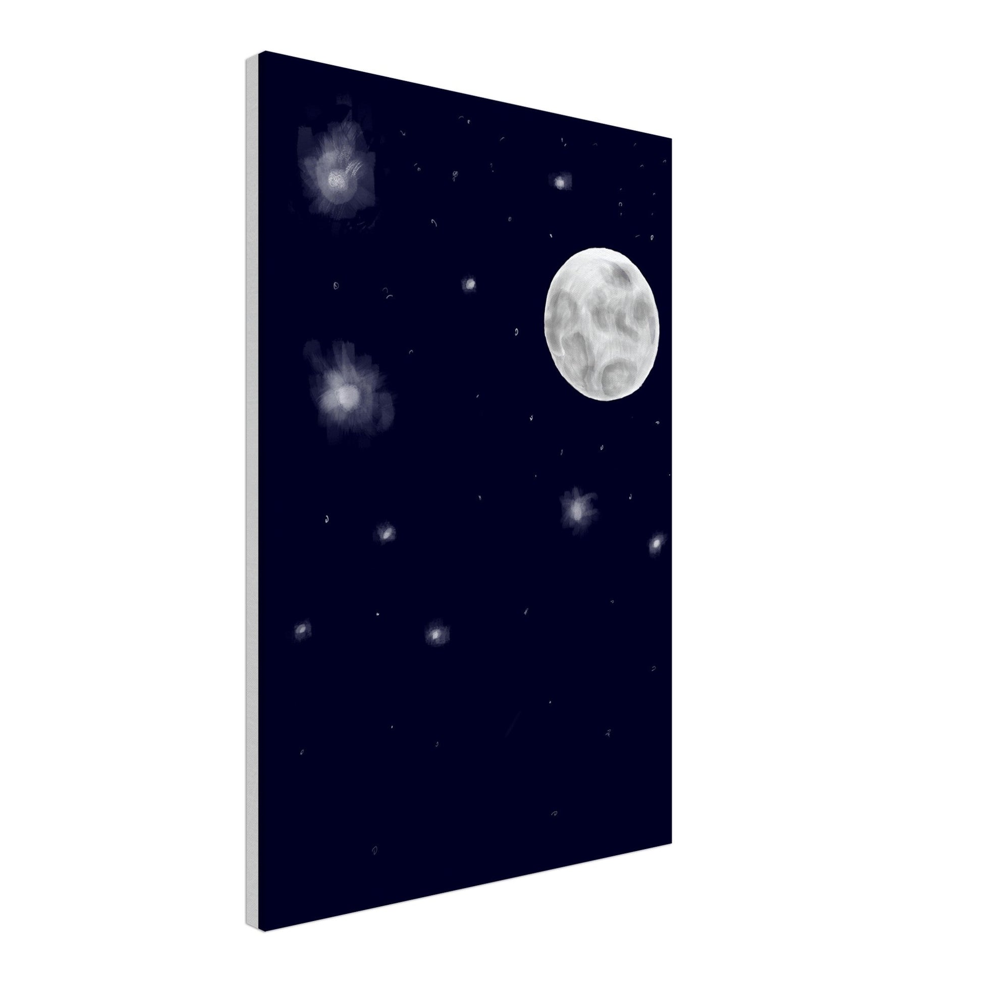 Canvas 20x30 - moon art print - DS Artwork N Design