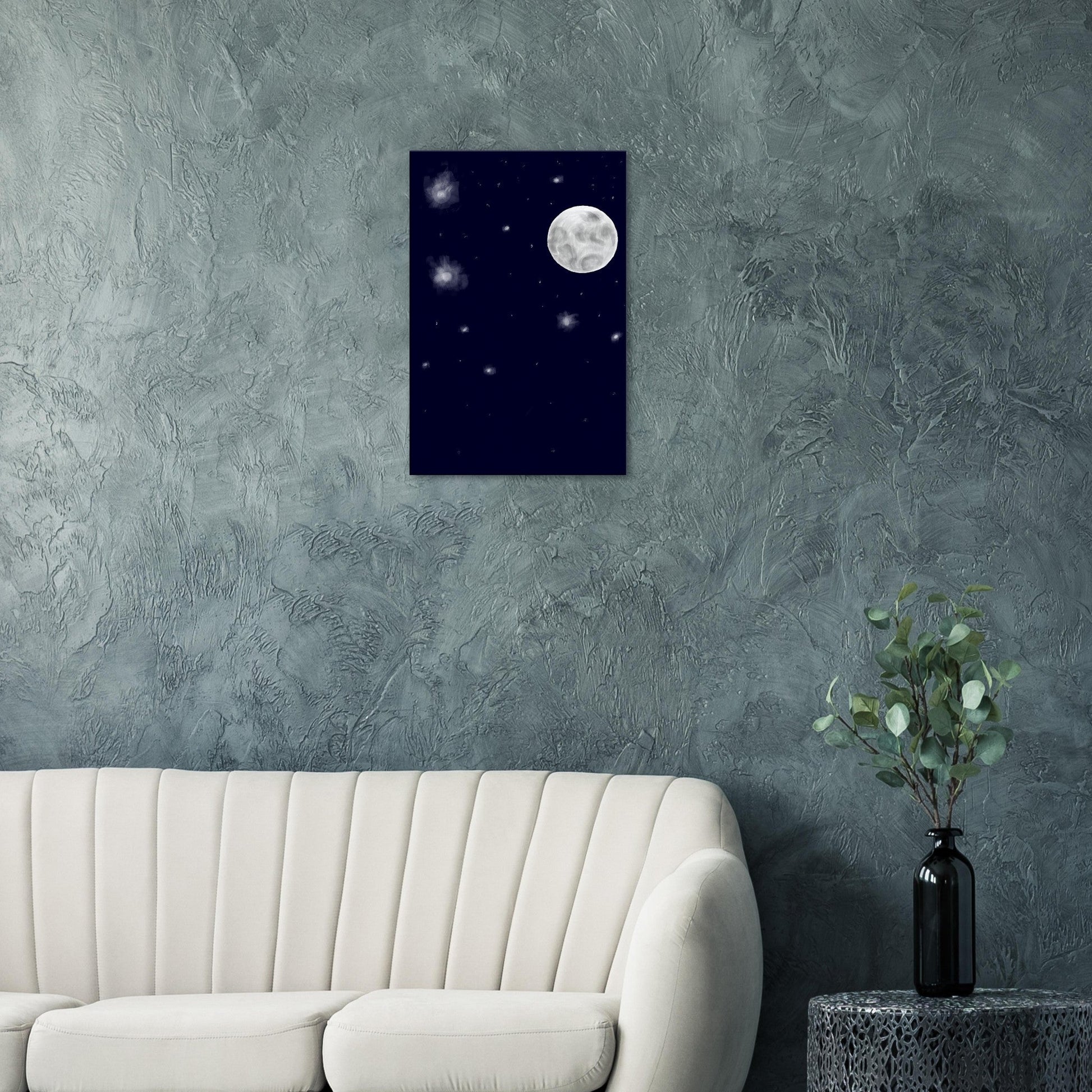 Canvas 20x30 - moon art print - DS Artwork N Design