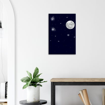 Canvas 20x30 - moon art print - DS Artwork N Design