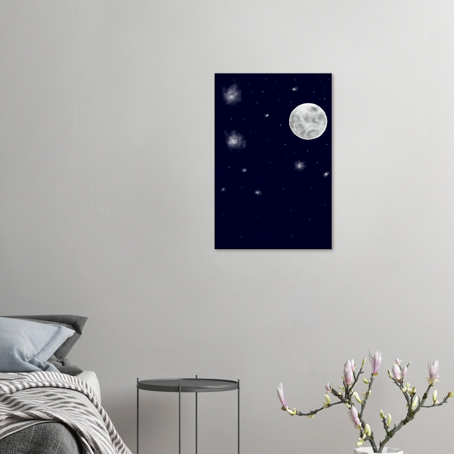 Canvas 20x30 - moon art print - DS Artwork N Design