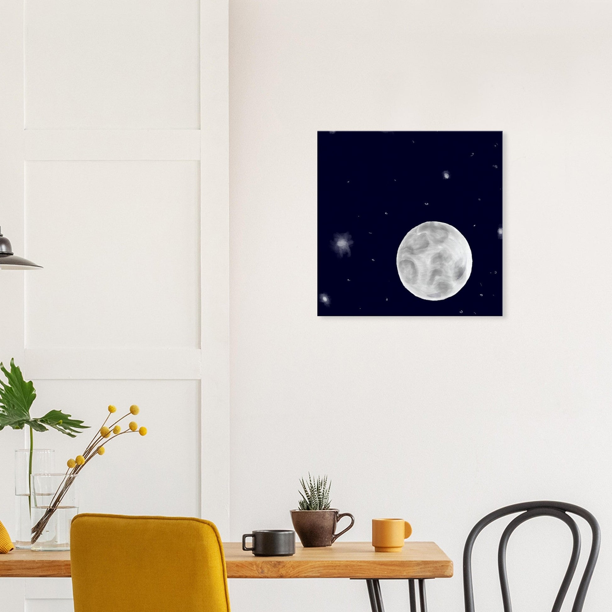 Canvas 24x24 - moon art print - DS Artwork N Design