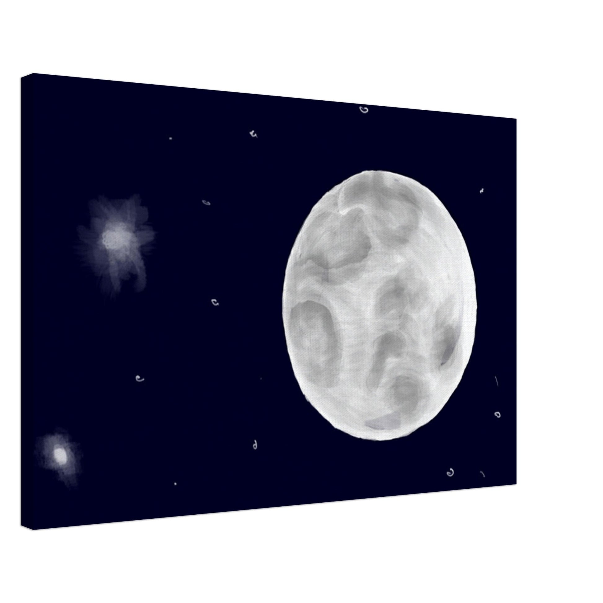 Canvas 24x36 - moon art print - DS Artwork N Design