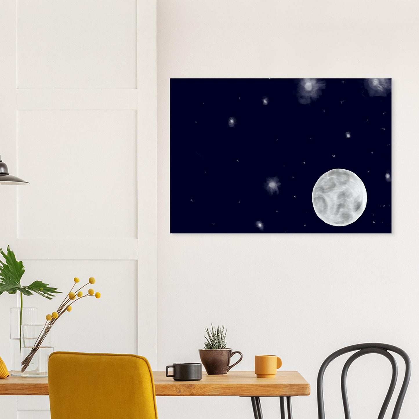 Canvas 28x40 - moon art print - DS Artwork N Design