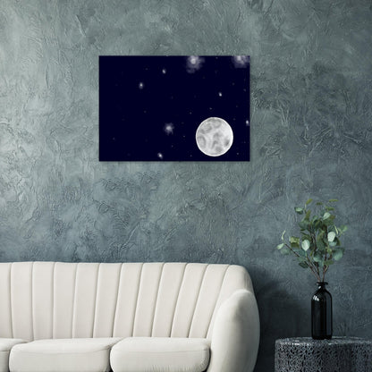 Canvas 28x40 - moon art print - DS Artwork N Design