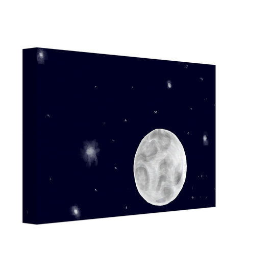 Canvas 8x12 - moon art print - DS Artwork N Design