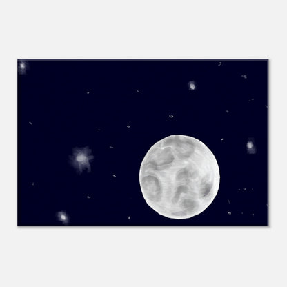 Canvas 8x12 - moon art print - DS Artwork N Design