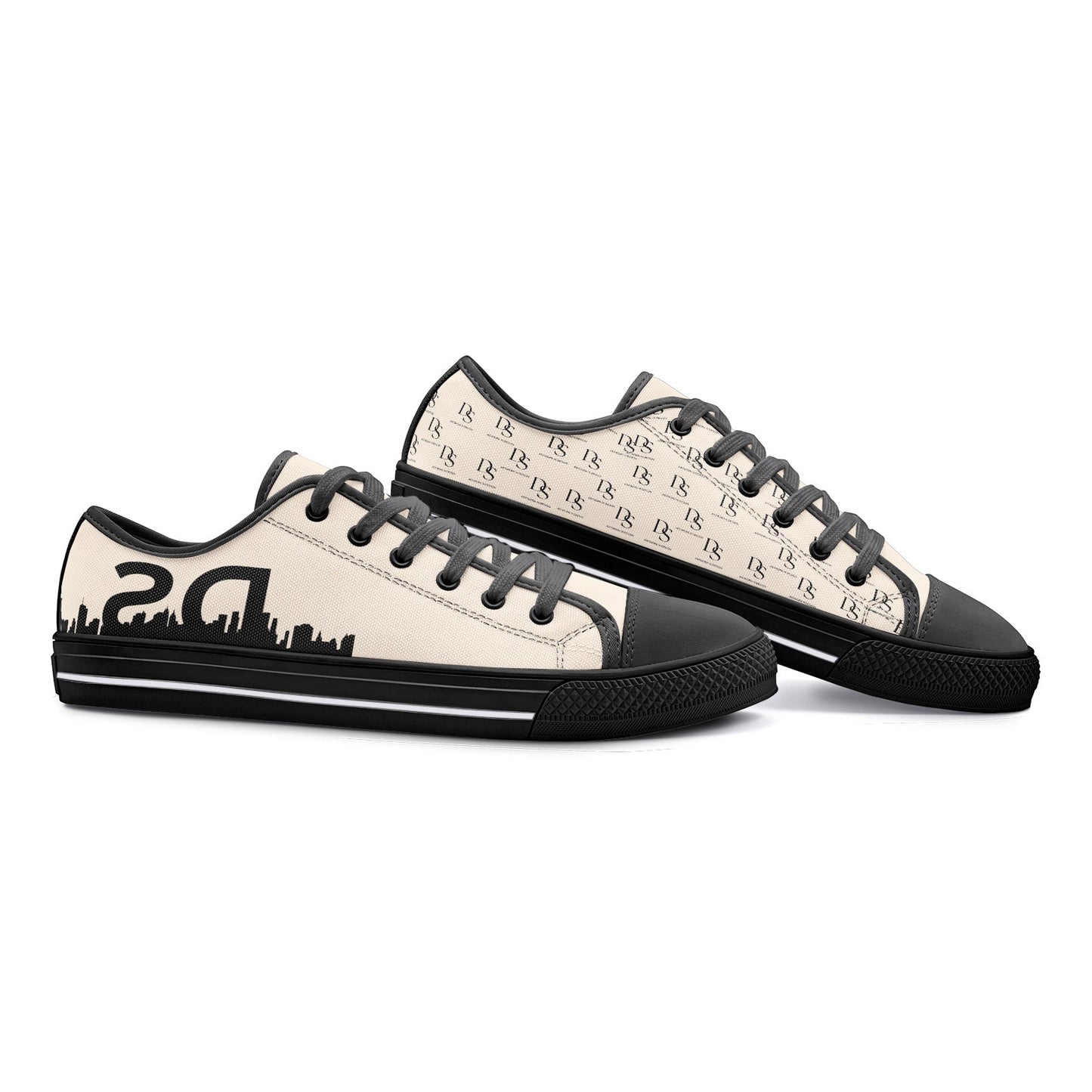 City Vibe NY Low Cut Loafers - Khaki and black - DS Artwork N Design