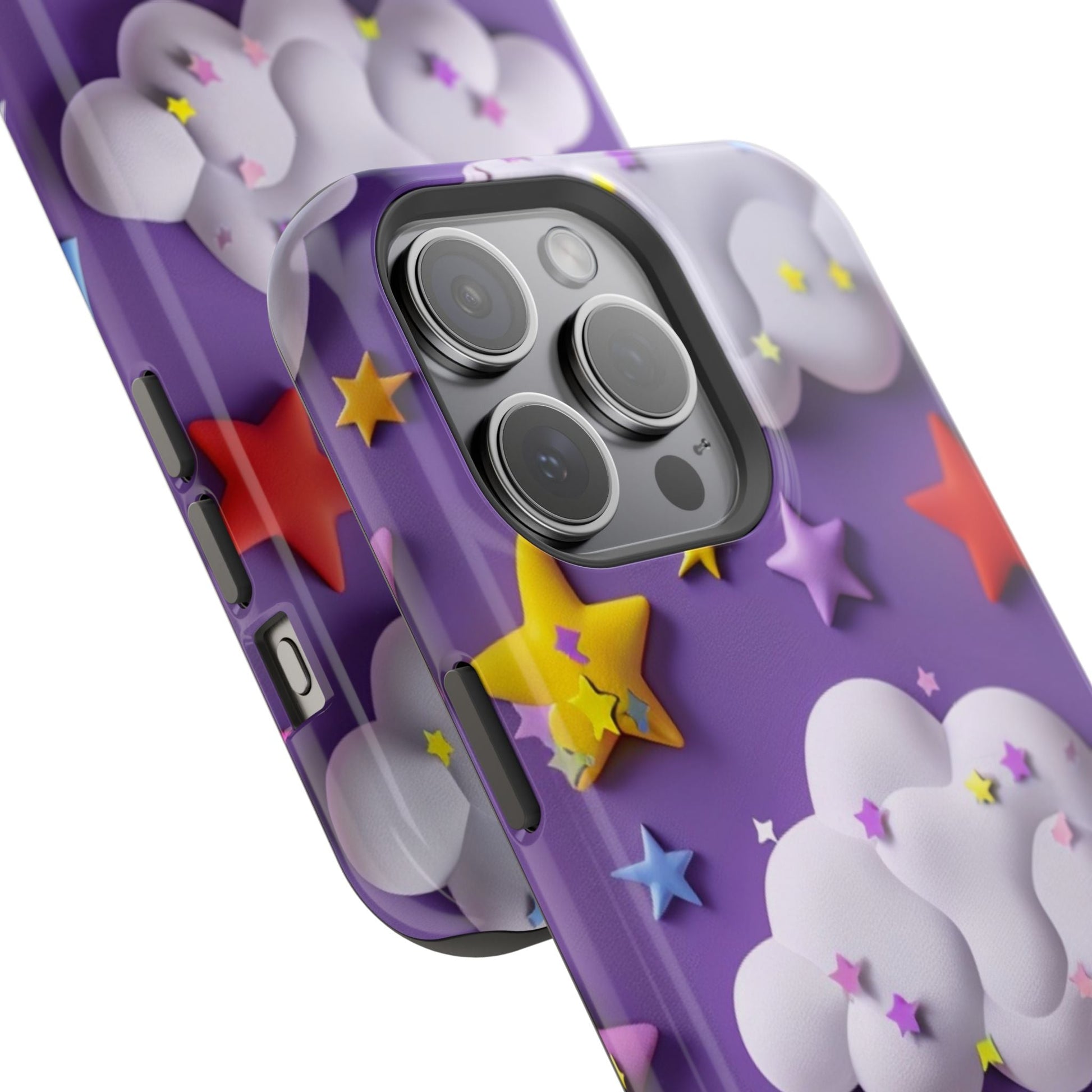 Colorful Cloud & Star Phone Case - DS Artwork N Design