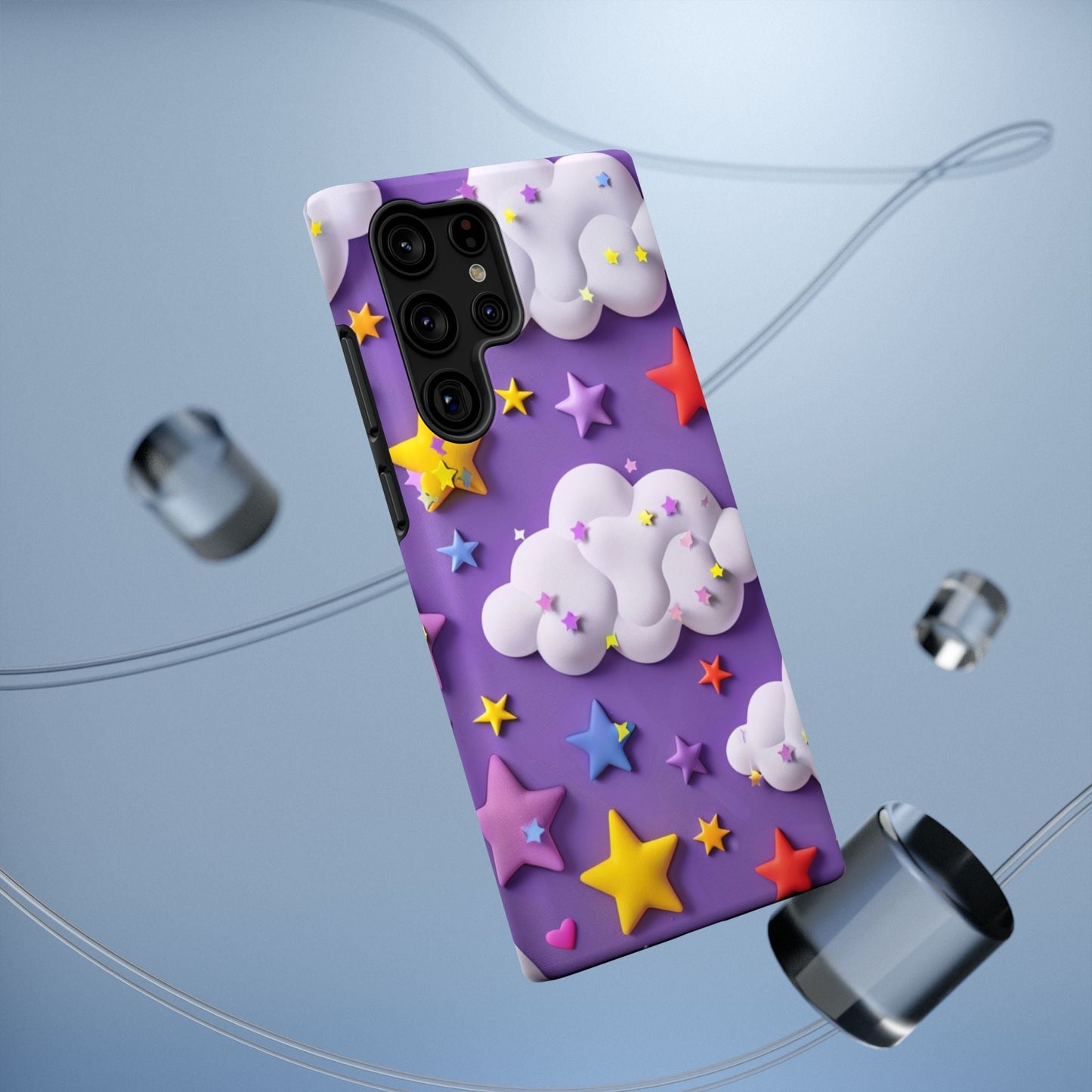 Colorful Cloud & Star Phone Case - DS Artwork N Design