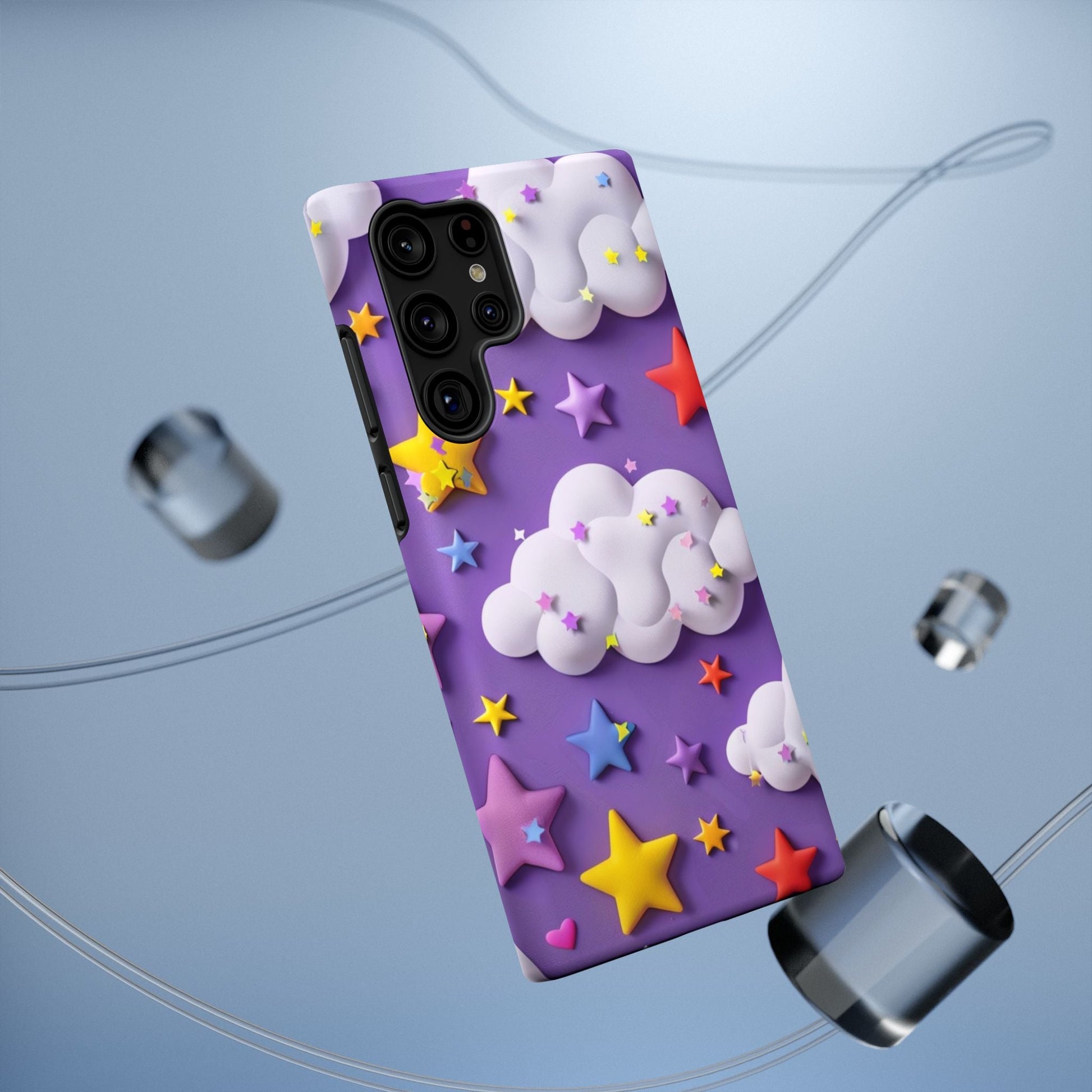 Colorful Cloud & Star Phone Case - DS Artwork N Design