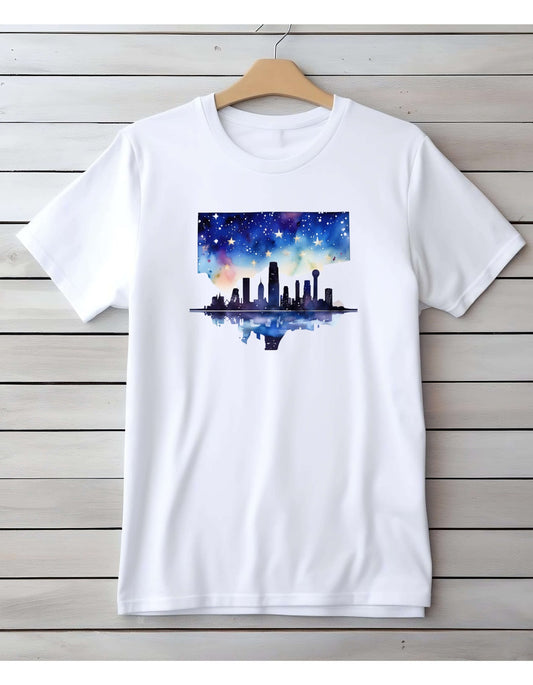 Dallas Skyline - graphic tee - DS Artwork N Design